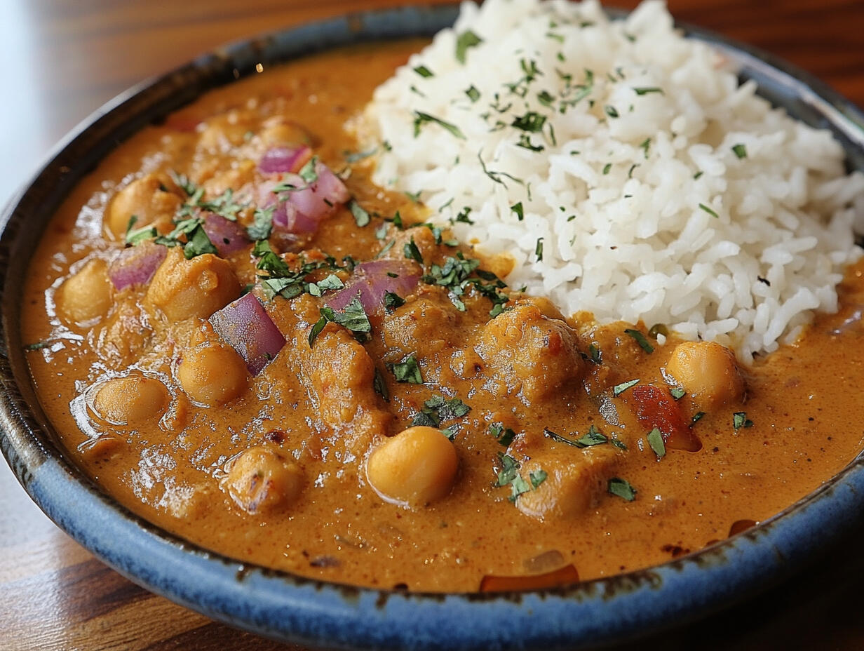 Chickpea Curry with Rice